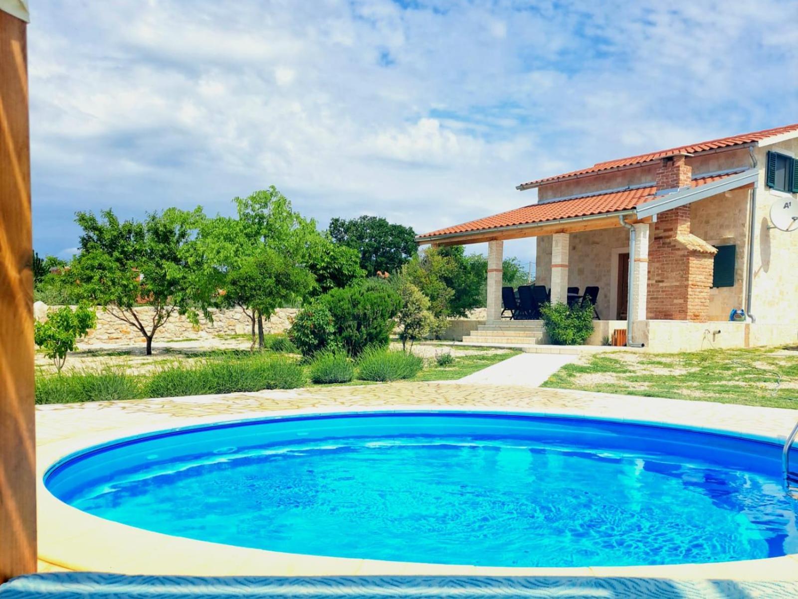 Villa Stone Pearl With Heated Swimming Pool Sveti Filip i Jakov Exterior photo